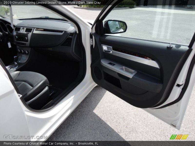 Stone White / Dark Slate Gray 2010 Chrysler Sebring Limited Sedan
