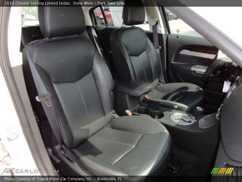 Stone White / Dark Slate Gray 2010 Chrysler Sebring Limited Sedan
