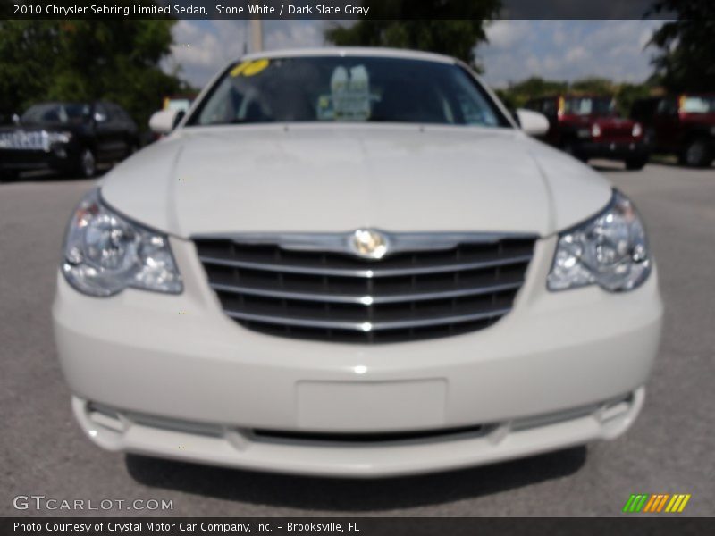 Stone White / Dark Slate Gray 2010 Chrysler Sebring Limited Sedan