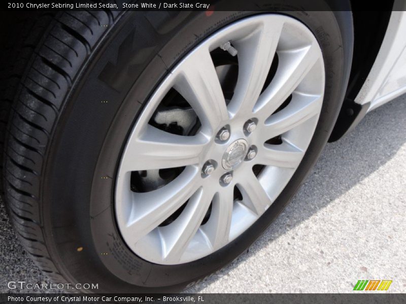 Stone White / Dark Slate Gray 2010 Chrysler Sebring Limited Sedan