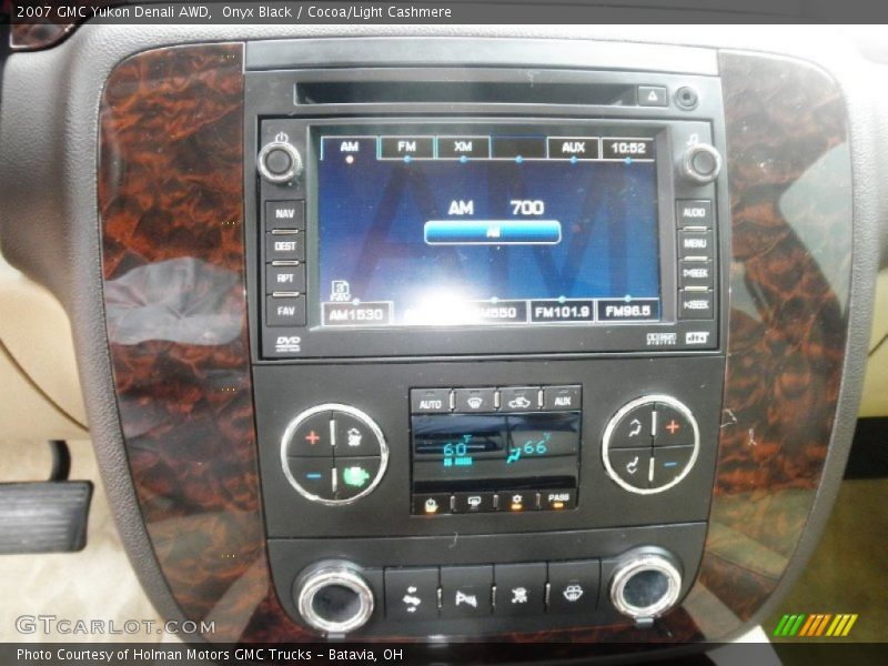 Onyx Black / Cocoa/Light Cashmere 2007 GMC Yukon Denali AWD