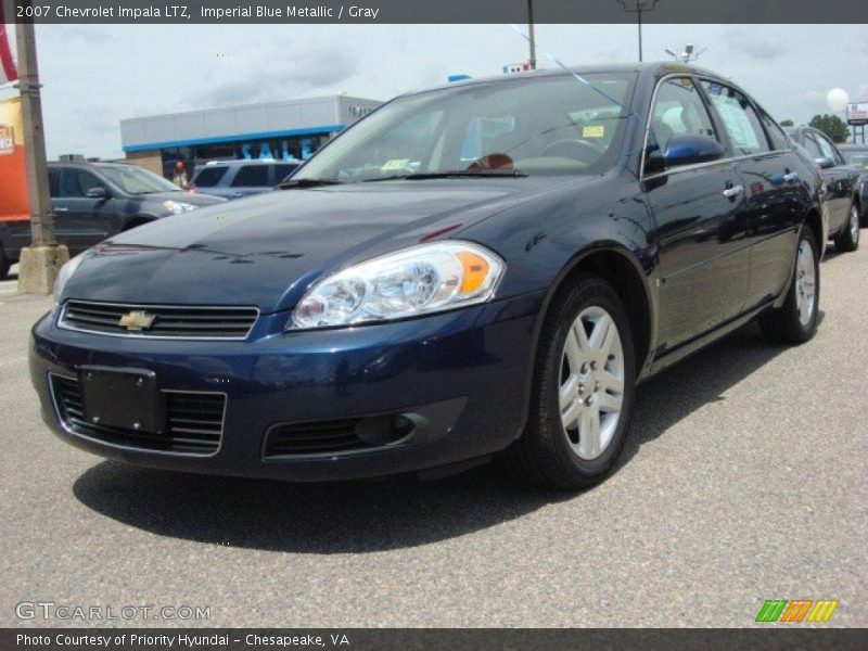 Imperial Blue Metallic / Gray 2007 Chevrolet Impala LTZ