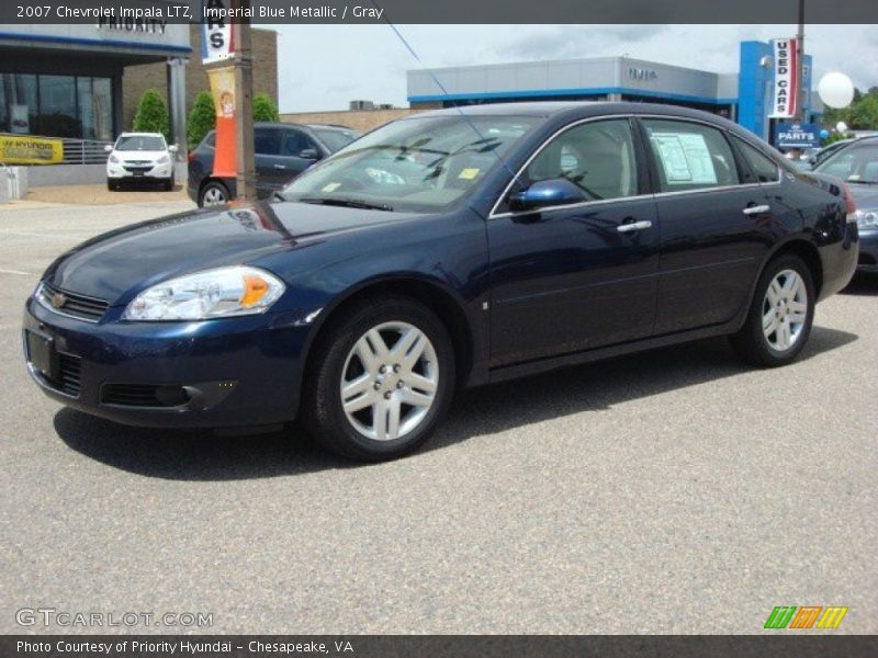 Imperial Blue Metallic / Gray 2007 Chevrolet Impala LTZ