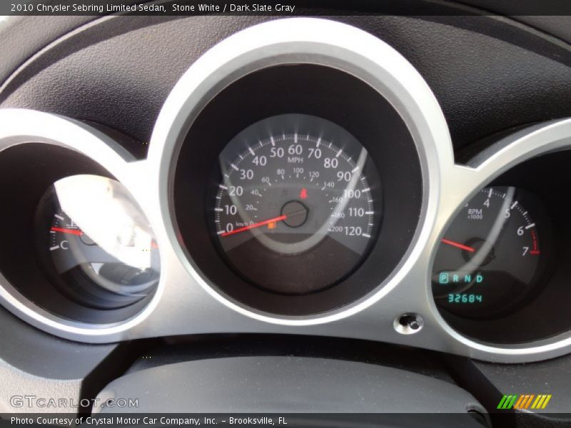 Stone White / Dark Slate Gray 2010 Chrysler Sebring Limited Sedan
