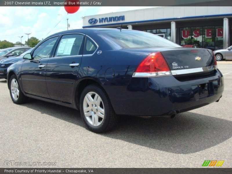 Imperial Blue Metallic / Gray 2007 Chevrolet Impala LTZ