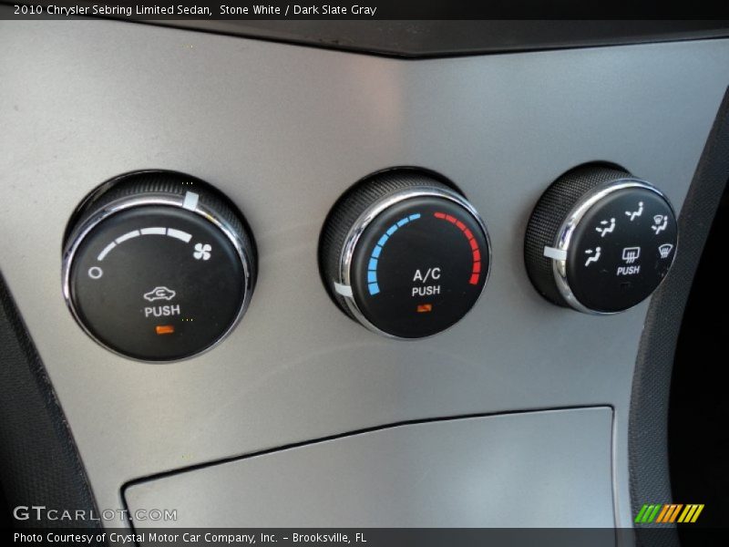 Stone White / Dark Slate Gray 2010 Chrysler Sebring Limited Sedan