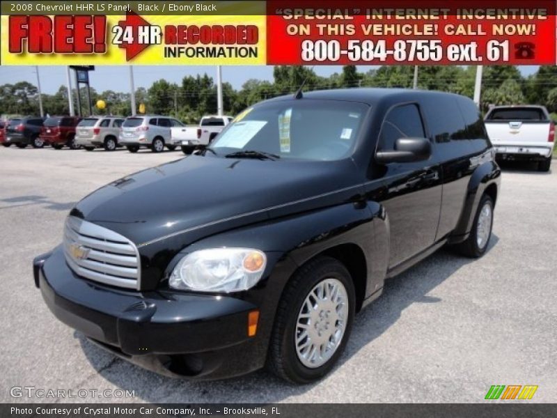 Black / Ebony Black 2008 Chevrolet HHR LS Panel