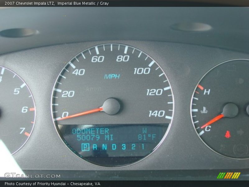 Imperial Blue Metallic / Gray 2007 Chevrolet Impala LTZ