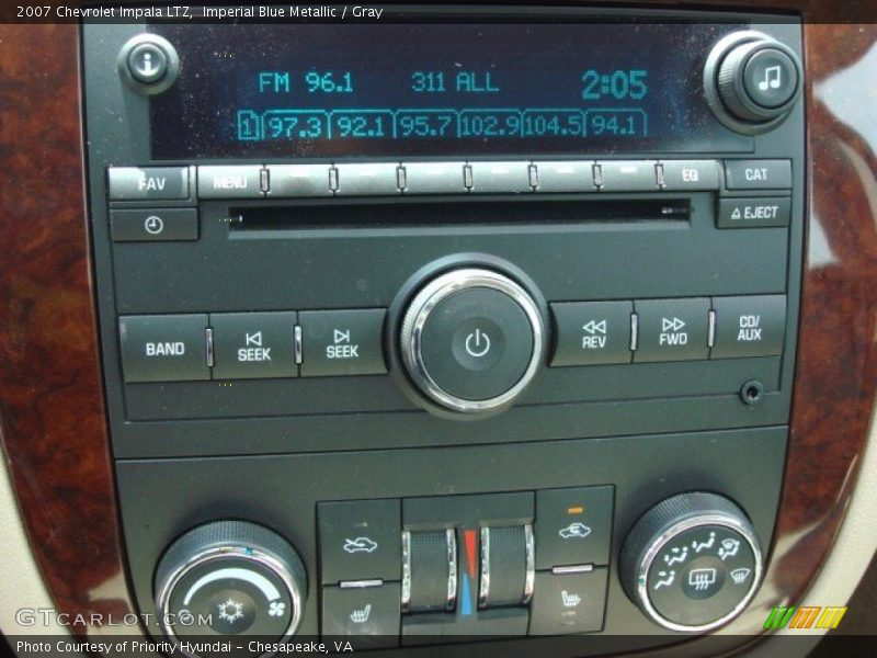 Imperial Blue Metallic / Gray 2007 Chevrolet Impala LTZ