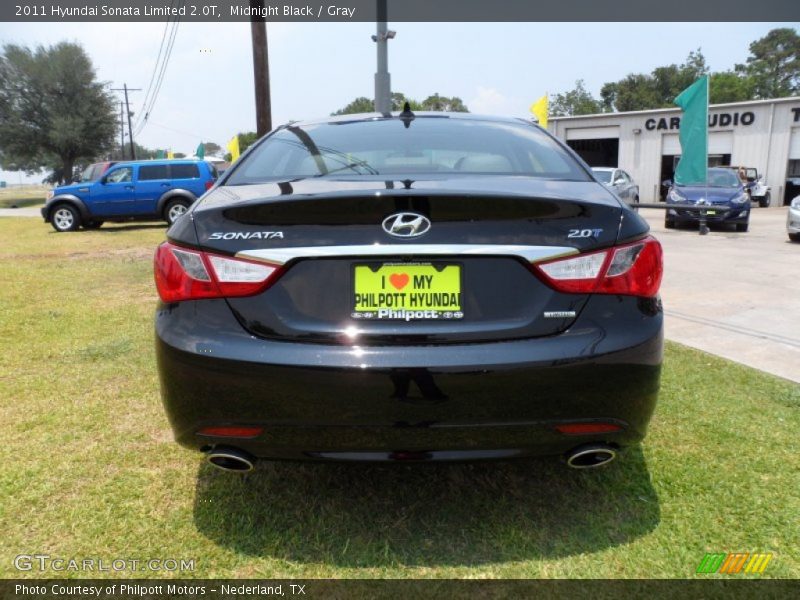 Midnight Black / Gray 2011 Hyundai Sonata Limited 2.0T