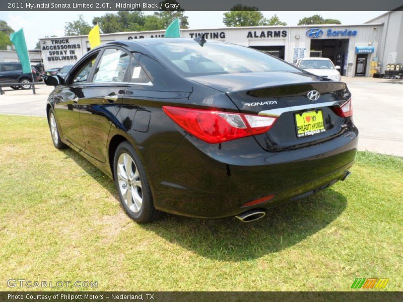 Midnight Black / Gray 2011 Hyundai Sonata Limited 2.0T