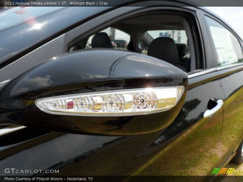 Midnight Black / Gray 2011 Hyundai Sonata Limited 2.0T