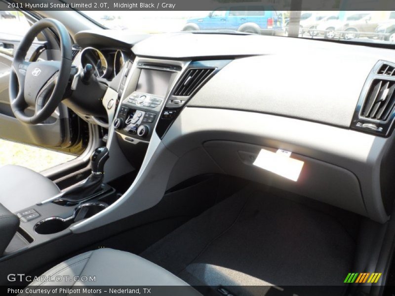Midnight Black / Gray 2011 Hyundai Sonata Limited 2.0T