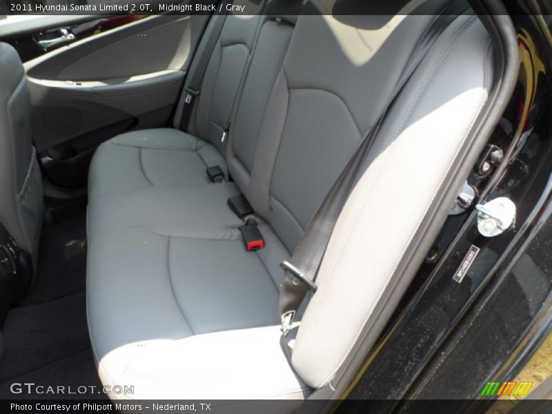 Midnight Black / Gray 2011 Hyundai Sonata Limited 2.0T