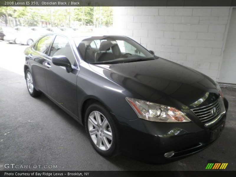 Obsidian Black / Black 2008 Lexus ES 350