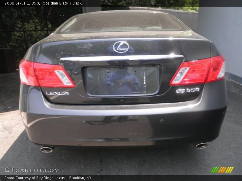 Obsidian Black / Black 2008 Lexus ES 350