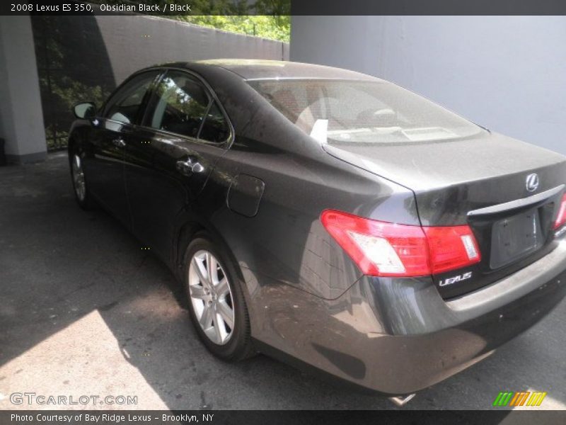 Obsidian Black / Black 2008 Lexus ES 350