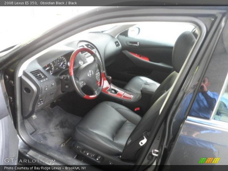 Obsidian Black / Black 2008 Lexus ES 350