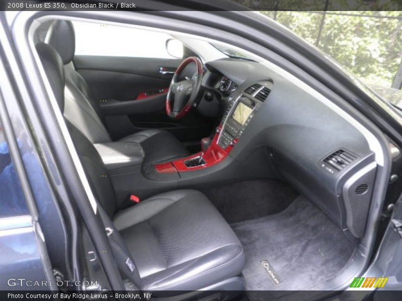 Obsidian Black / Black 2008 Lexus ES 350
