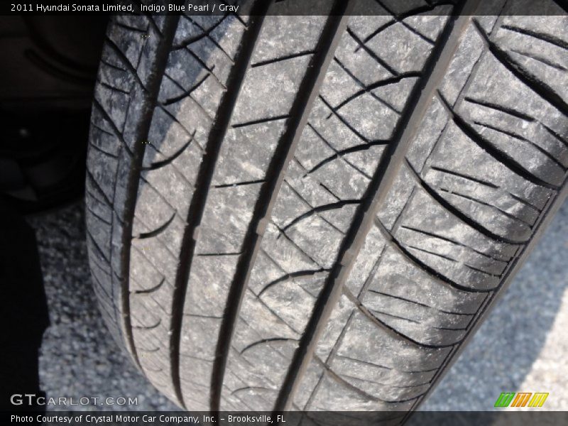 Indigo Blue Pearl / Gray 2011 Hyundai Sonata Limited