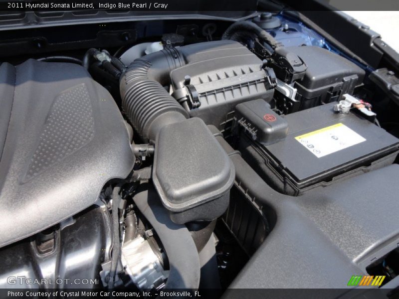 Indigo Blue Pearl / Gray 2011 Hyundai Sonata Limited