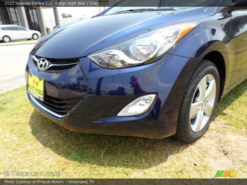 Indigo Night Blue / Gray 2012 Hyundai Elantra GLS