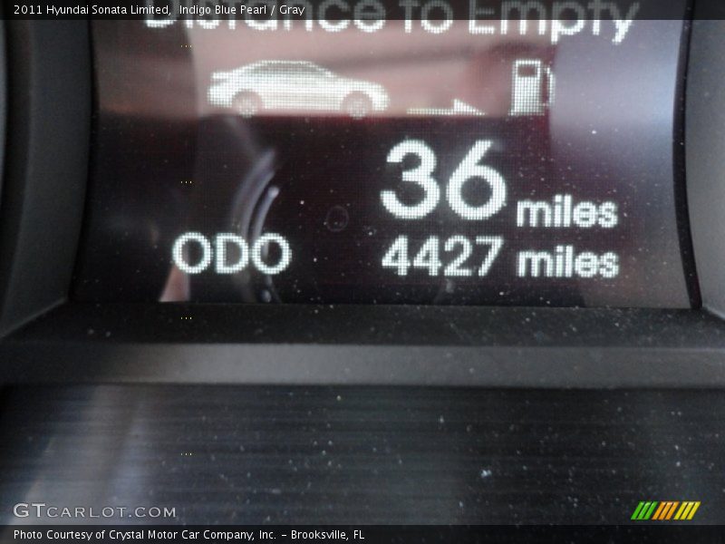 Indigo Blue Pearl / Gray 2011 Hyundai Sonata Limited