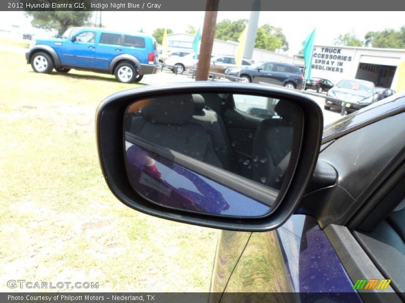 Indigo Night Blue / Gray 2012 Hyundai Elantra GLS