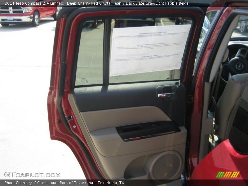 Deep Cherry Red Crystal Pearl / Dark Slate Gray/Light Pebble Beige 2011 Jeep Compass 2.4 Limited