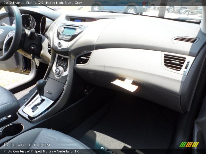 Indigo Night Blue / Gray 2012 Hyundai Elantra GLS