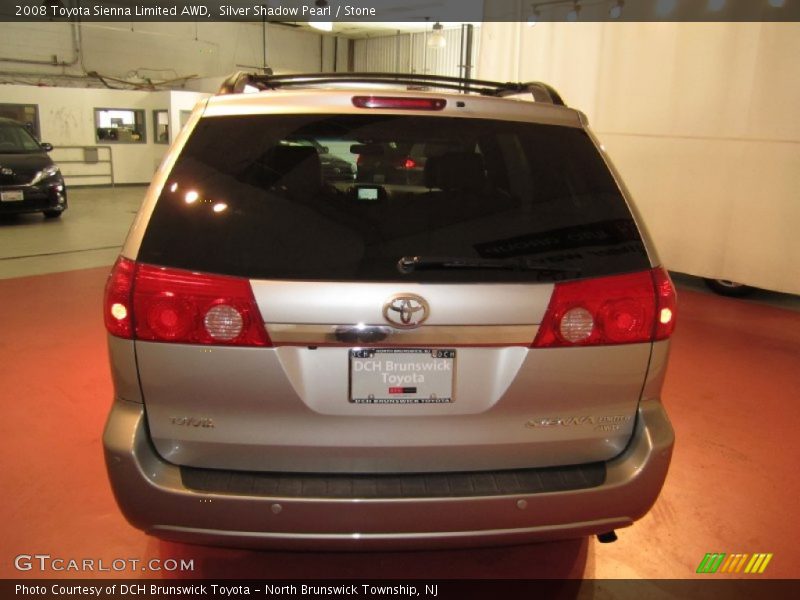 Silver Shadow Pearl / Stone 2008 Toyota Sienna Limited AWD