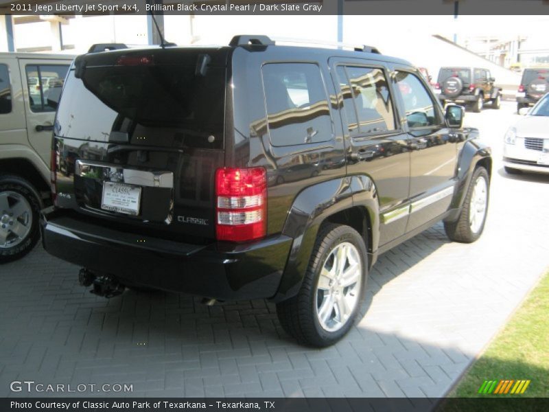 Brilliant Black Crystal Pearl / Dark Slate Gray 2011 Jeep Liberty Jet Sport 4x4
