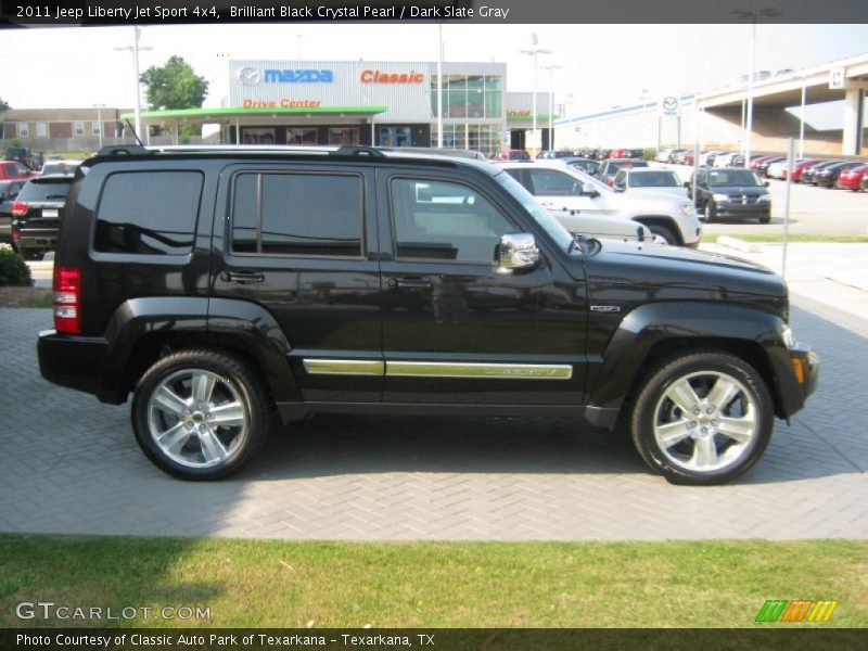 Brilliant Black Crystal Pearl / Dark Slate Gray 2011 Jeep Liberty Jet Sport 4x4