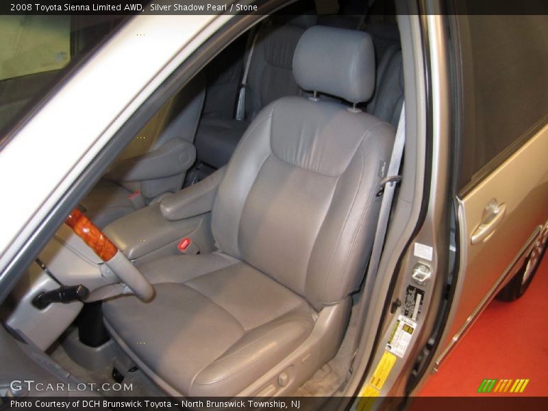 Silver Shadow Pearl / Stone 2008 Toyota Sienna Limited AWD