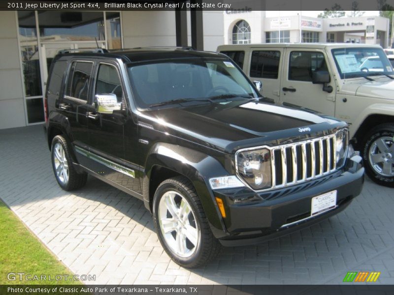 Brilliant Black Crystal Pearl / Dark Slate Gray 2011 Jeep Liberty Jet Sport 4x4