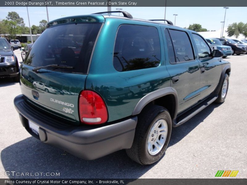 Timberline Green Pearlcoat / Dark Slate Gray 2003 Dodge Durango SXT