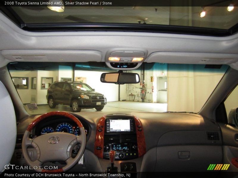 Silver Shadow Pearl / Stone 2008 Toyota Sienna Limited AWD