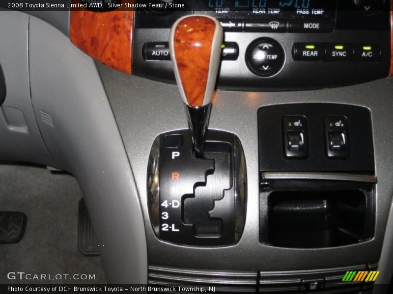Silver Shadow Pearl / Stone 2008 Toyota Sienna Limited AWD