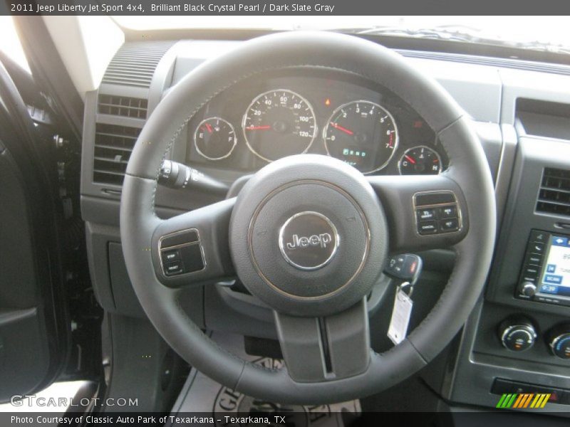 Brilliant Black Crystal Pearl / Dark Slate Gray 2011 Jeep Liberty Jet Sport 4x4