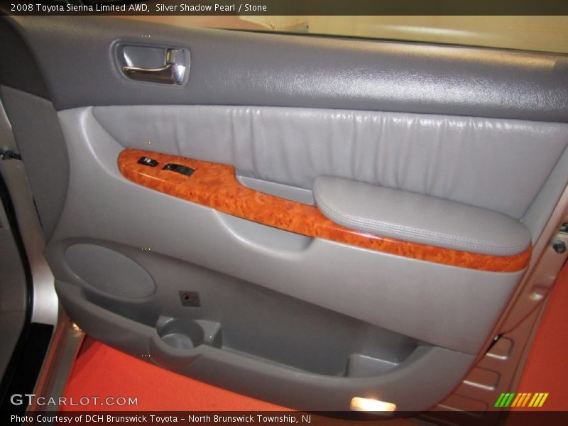 Silver Shadow Pearl / Stone 2008 Toyota Sienna Limited AWD