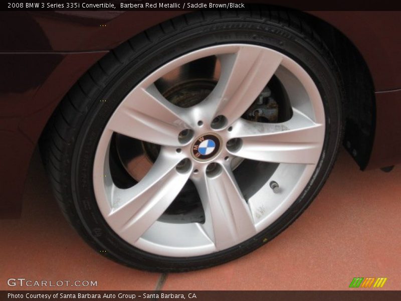 Barbera Red Metallic / Saddle Brown/Black 2008 BMW 3 Series 335i Convertible