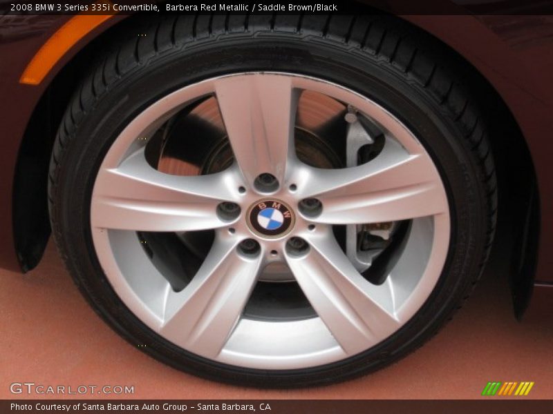 Barbera Red Metallic / Saddle Brown/Black 2008 BMW 3 Series 335i Convertible