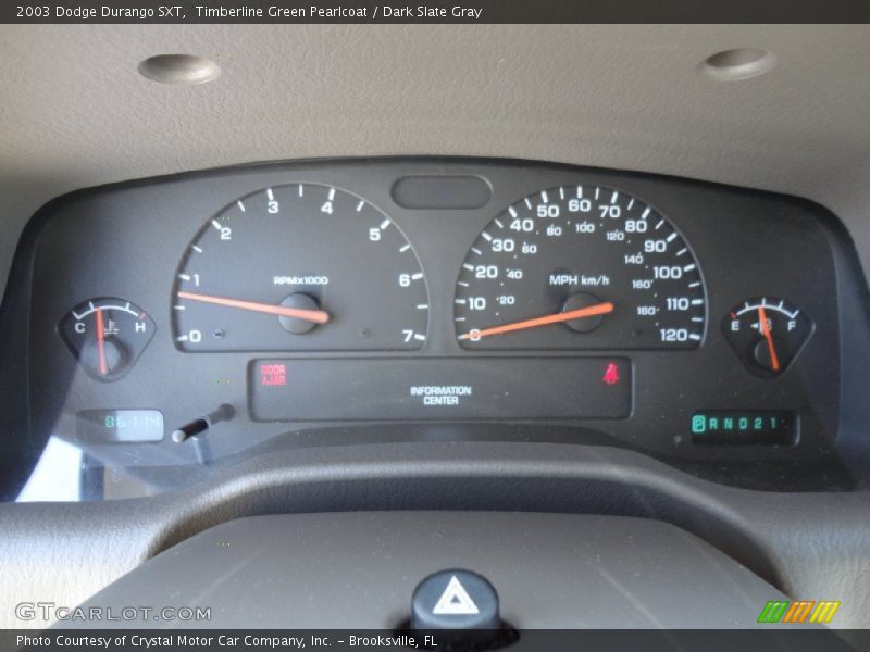 Timberline Green Pearlcoat / Dark Slate Gray 2003 Dodge Durango SXT