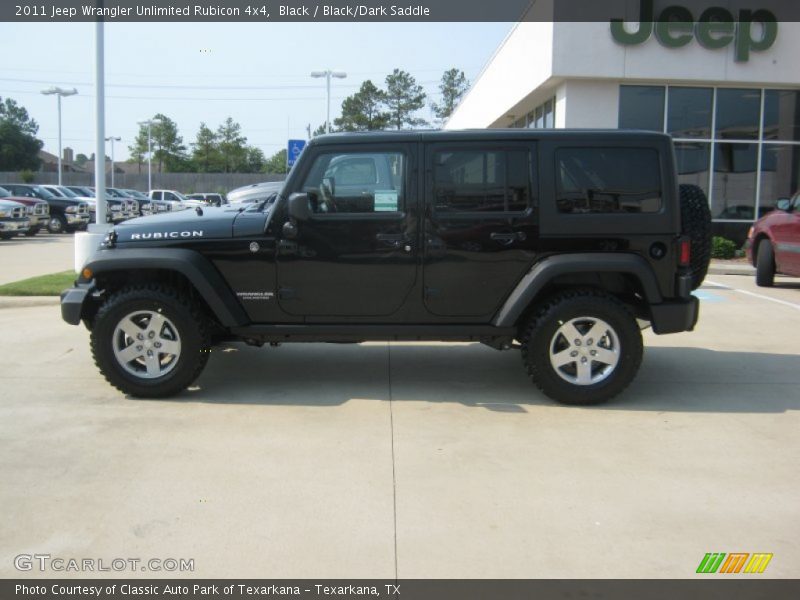 Black / Black/Dark Saddle 2011 Jeep Wrangler Unlimited Rubicon 4x4