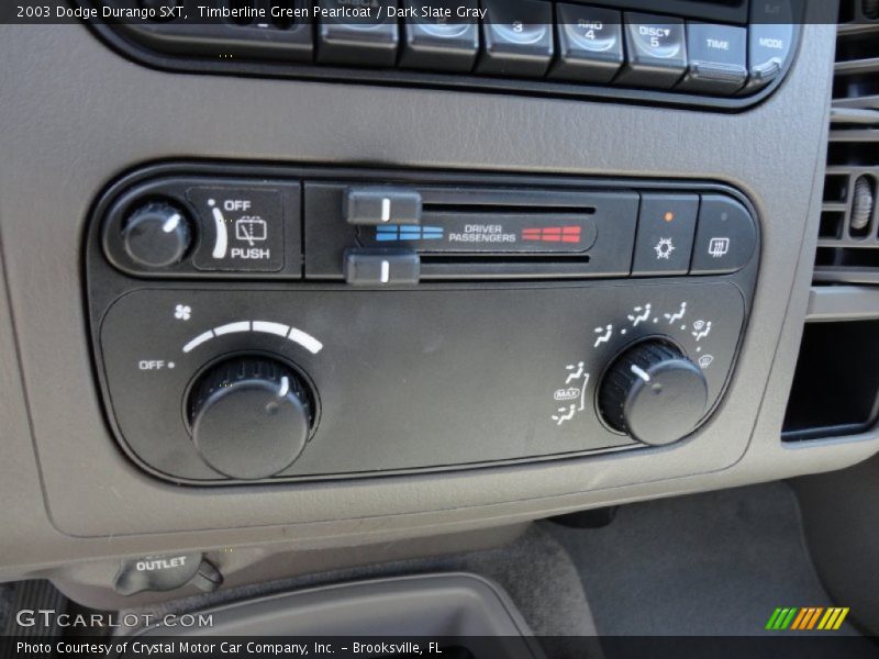 Timberline Green Pearlcoat / Dark Slate Gray 2003 Dodge Durango SXT