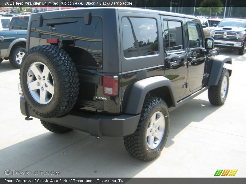 Black / Black/Dark Saddle 2011 Jeep Wrangler Unlimited Rubicon 4x4