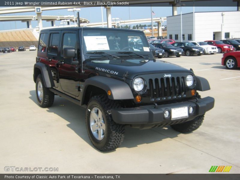 Black / Black/Dark Saddle 2011 Jeep Wrangler Unlimited Rubicon 4x4