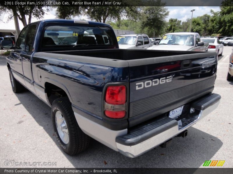 Patriot Blue Pearl / Mist Gray 2001 Dodge Ram 1500 SLT Club Cab
