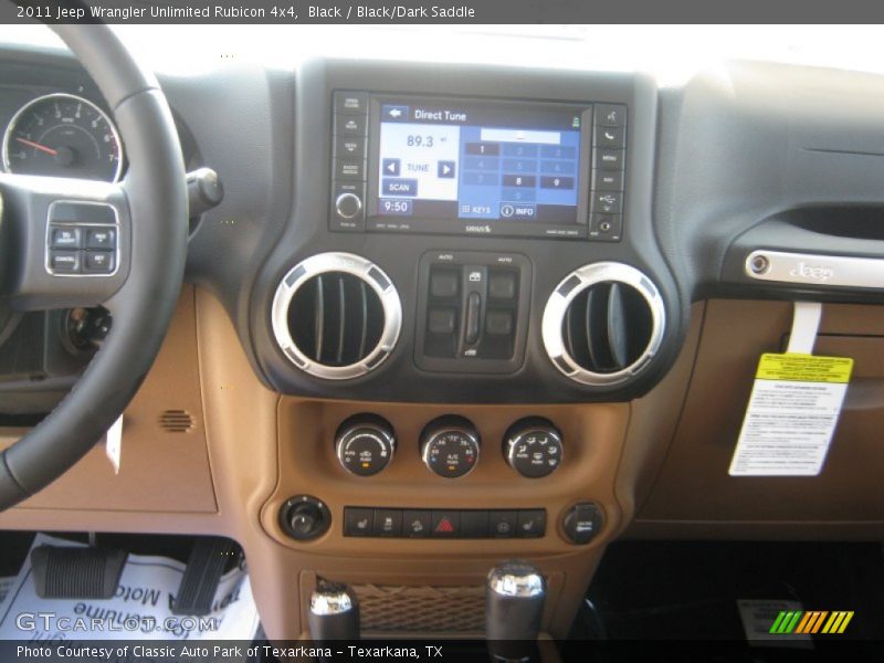Black / Black/Dark Saddle 2011 Jeep Wrangler Unlimited Rubicon 4x4