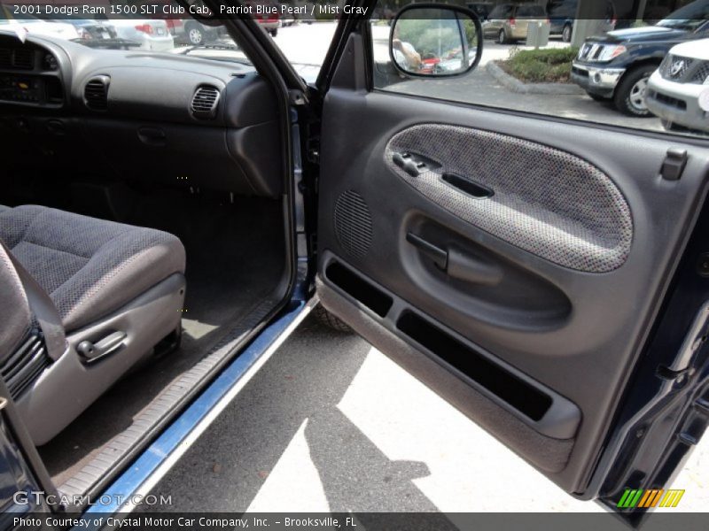 Patriot Blue Pearl / Mist Gray 2001 Dodge Ram 1500 SLT Club Cab